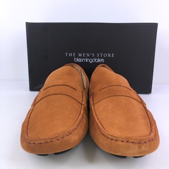 The Men’s Store Bloomingdales Marigold Penny Driver Loafer Shoes - Picture 4 of 8